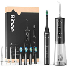 Электрическая зубная щетка Bitvae D2 Daily Toothbrush + Ирригатор Bitvae C2, черная