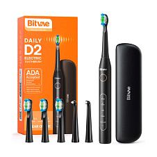 Электрическая зубная щетка Bitvae D2 Daily Toothbrush+Case, черная