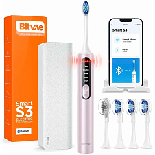 Электрическая зубная щетка Bitvae S3 Smart E-Toothbrush, розовая