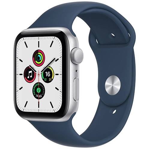 Умные часы Apple Watch SE 40 мм Aluminium Case RU, серебристый/синий омут