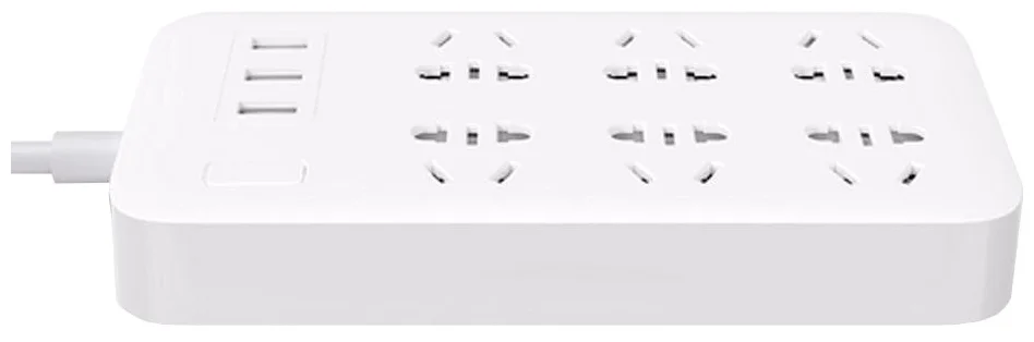 Удлинитель Xiaomi Mi Power Strip (CXB6-1QM), 6 розеток, 1.8 м, с/з, 10А / 2500 Вт