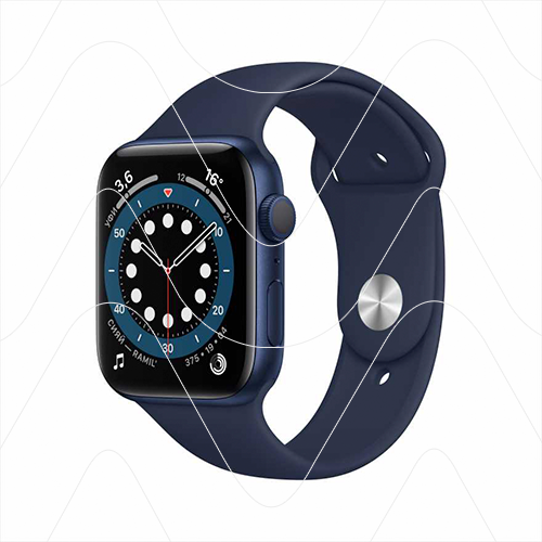 Часы Apple Watch Series 6 44mm Blue Aluminum Case with Blue Sport Band (РСТ)