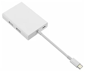 Адаптер Xiaomi multi-adapter USB-C/VGA/Gigabit Ethernet (ZJQ04TM) белый