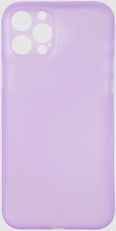 Накладка ультратонкая 0.2 мм для iPhone 12/12 Pro (Фиолетовый)