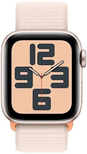 Умные часы Apple Watch SE (2023) 44mm Starlight Aluminium Case with Starlight Sport Loop (EU)
