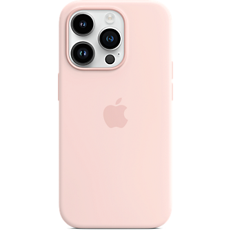 Накладка Silicone Case для iPhone 14 Pro (аналог) (Розовый песок)