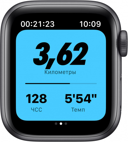 Умные часы Apple Watch Nike SE 40 мм Aluminium Case RU, серый космос/антрацитовый/черный