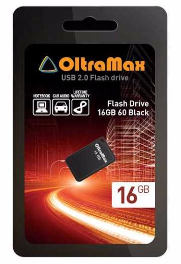 Флеш-накопитель USB 16Gb OltraMax 2.0 Mini Black