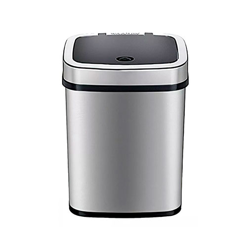 Ведро Xiaomi Ninestars Stainless steel Sensor Trash Can 15л, серый металлик