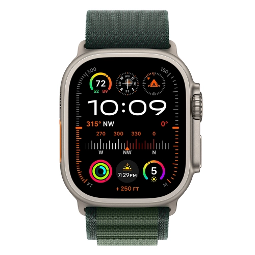 Умные часы Apple Watch Ultra 2 (2024) 49mm Titanium Case with Green Alpine Loop (EU)