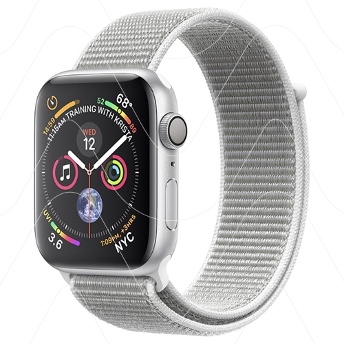 Часы Apple Watch Series 4 GPS 44mm Silver Aluminum Case with Seashell Sport Loop