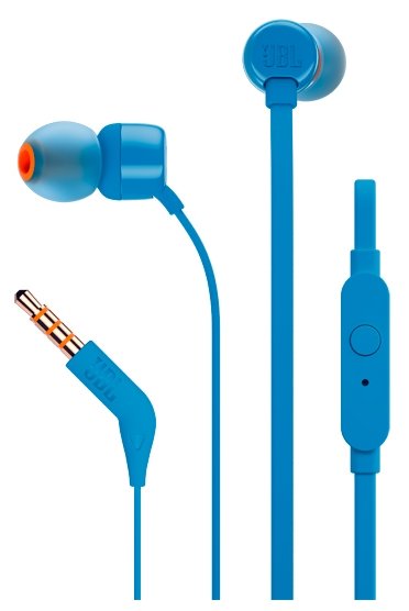 Стерео-наушники JBL T110 (Синий)