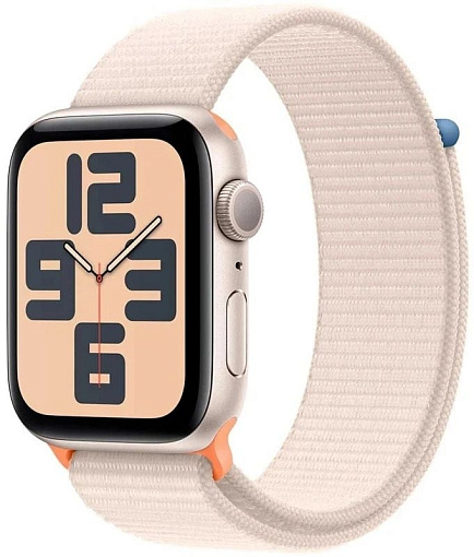 Умные часы Apple Watch SE (2023) 44mm Starlight Aluminium Case with Starlight Sport Loop (EU)