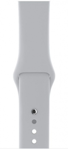 Умные часы Apple Watch Series 3 38мм Aluminum Case with Sport Band, серебристый/белый (РСТ)