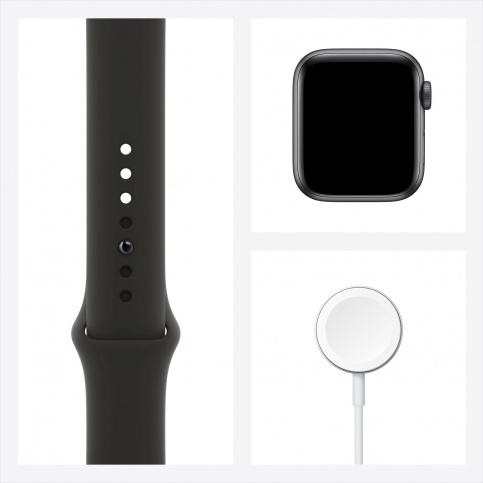 Умные часы Apple Watch SE 40 мм Aluminium Case RU, серый космос/черный