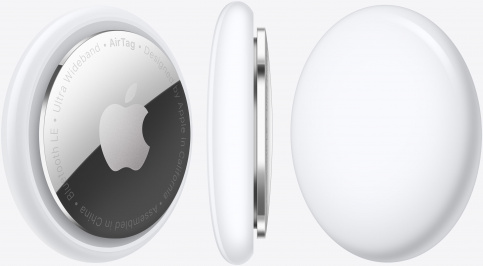 Трекер Apple AirTag белый/серебристый