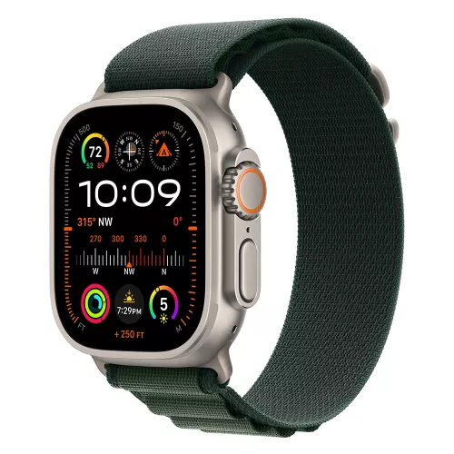 Умные часы Apple Watch Ultra 2 (2024) 49mm Titanium Case with Green Alpine Loop (EU)