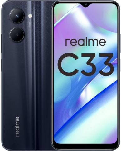 Смартфон realme C33 4/128 ГБ, черный