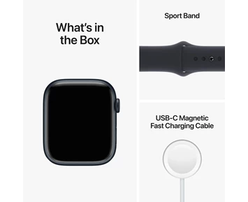 Умные часы Apple Watch Series 8 45mm Midnight Aluminum Case with Black Sport Band (EU)