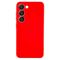 Накладка Silicone Cover для Samsung S23+ (Красный)