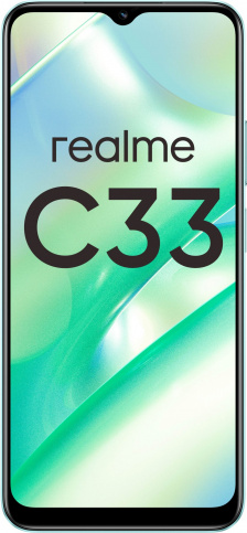Смартфон realme C33 4/128 ГБ, голубой