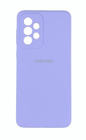 Накладка Silicone Cover для Samsung A23 (Сиреневый)