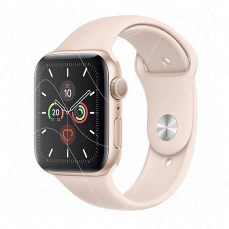 Часы Apple Watch SE 44mm Gold Aluminum Case with Pink Sport Band (РСТ)