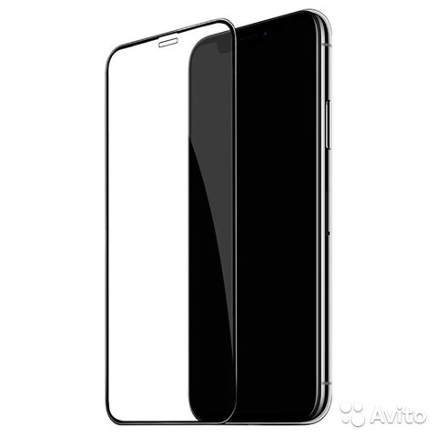 Защитное стекло 3D для iPhone XR/11 (Черный)