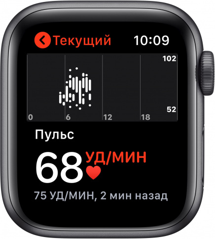 Умные часы Apple Watch SE 40 мм Aluminium Case RU, серый космос/черный