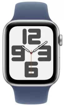 Умные часы Apple Watch SE (2024) 44mm Silver Aluminium Case with Blue Sport Band (EU)