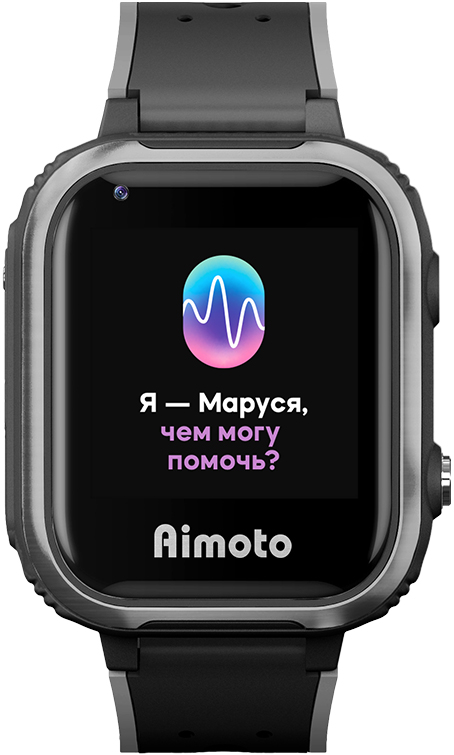 Детские часы Aimoto IQ 4G с Марусей, черные