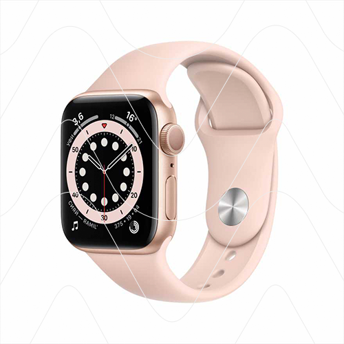 Часы Apple Watch Series 6 40mm Gold Aluminum Case with Pink Sport Band (РСТ)