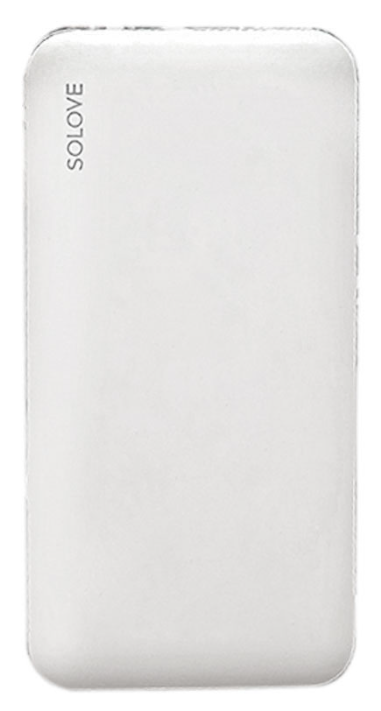Внешний аккумулятор Power Bank Xiaomi SOLOVE 10000mAh с 2xUSB (001M+ White)