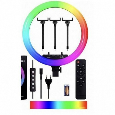 Кольцевая лампа с держателем RGB LED MJ-36 (36 см) Soft Ring Light.jpg