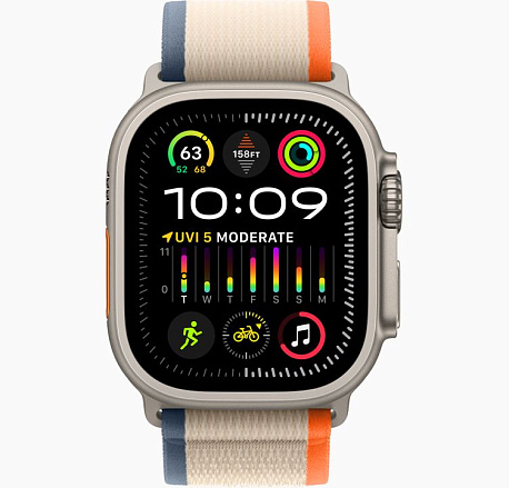 Умные часы Apple Watch Ultra 2 GPS+Cellular 49mm Titanium Case with Orange/Beige Trail Loop (EU)