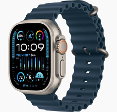 Умные часы Apple Watch Ultra 2 GPS+Cellular 49mm Titanium Case with Blue Ocean Band (EU)