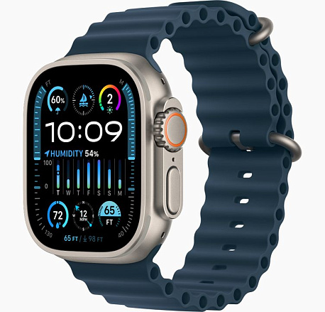 Умные часы Apple Watch Ultra 2 GPS+Cellular 49mm Titanium Case with Blue Ocean Band (EU)