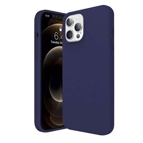 Накладка Krutoff Silicone Case для iPhone 12/12 Pro (Синий)