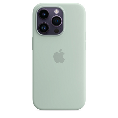 Накладка Silicone Case с MagSafe для iPhone 14 Pro Max (Бирюзовый)
