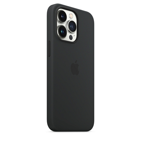 Накладка Magnetic Silicone Case для iPhone 13 Pro Max (Аналог с MagSafe) (Черный)