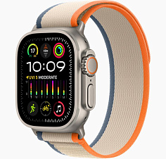 Умные часы Apple Watch Ultra 2 GPS+Cellular 49mm Titanium Case with Orange/Beige Trail Loop (EU)