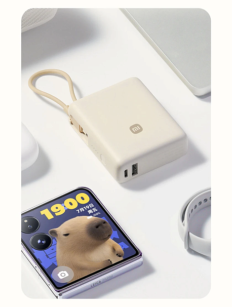 Внешний аккумулятор Xiaomi Power Bank 10000mAh,33W, бежевый PB1033MI