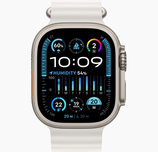 Умные часы Apple Watch Ultra 2 GPS+Cellular 49mm Titanium Case with White Ocean Band (EU)