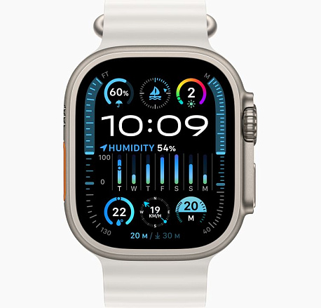 Умные часы Apple Watch Ultra 2 GPS+Cellular 49mm Titanium Case with White Ocean Band (EU)