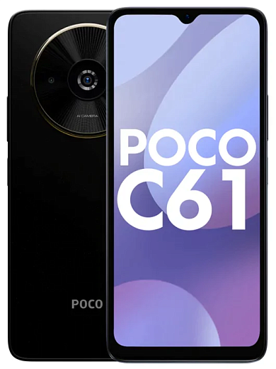 Смартфон Xiaomi POCO C61 4/128 ГБ, черный