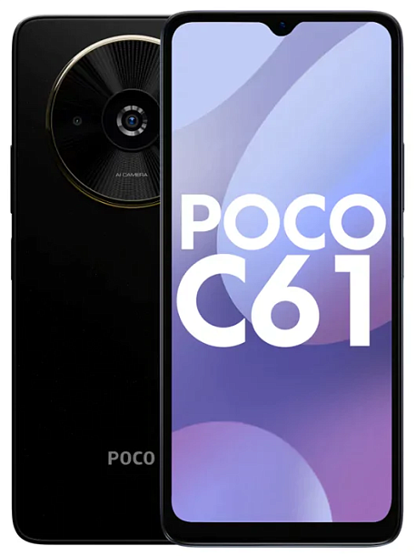 Смартфон Xiaomi POCO C61 4/128 ГБ, черный