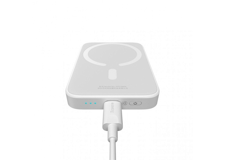 Внешний аккумулятор BASEUS Magnetic Mini 10000mAh, 20W c MagSafe, белый (PPCX030002)