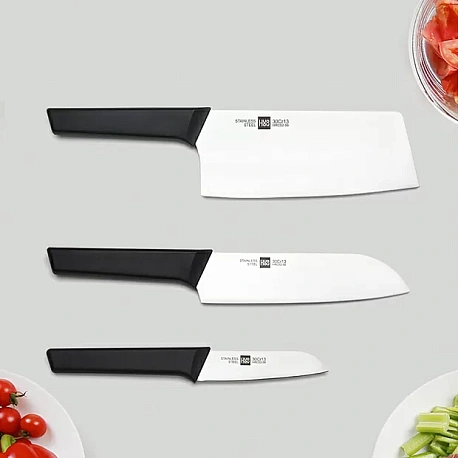 Набор стальных ножей Xiaomi HuoHou 4-Piece Kitchen Knife Set Lite Black (HU0059)