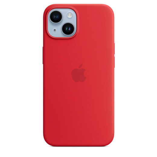 Накладка Magnetic Silicone Case для iPhone 13 (Аналог с MagSafe) (Красный)