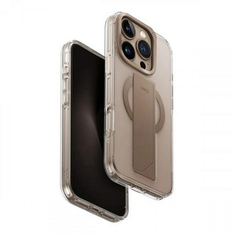 Накладка UNIQ Heldro Max для iPhone 16 Pro Max (с MagSafe) (Золотой)